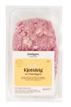 Heldiggris Kjøttdeig av Frilandsgris 400g