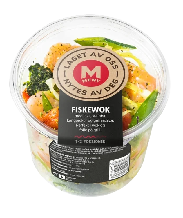 Meny Fiskewok i Beger pr stykk