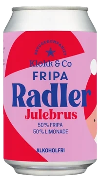 Fripa Radler Julebrus 0,33l boks Klokk&Co