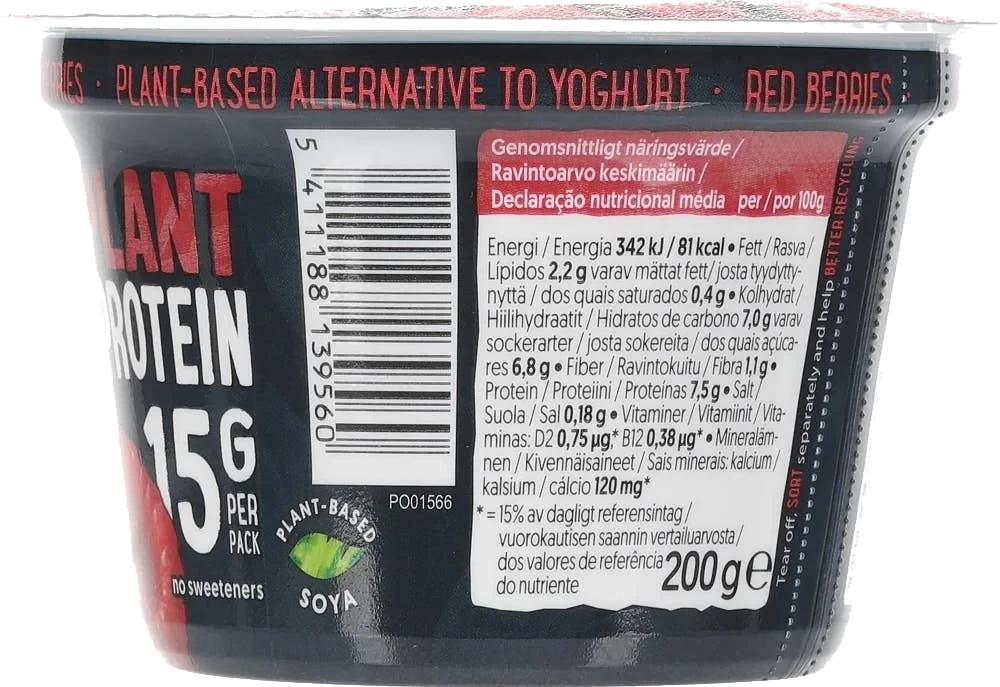 High protein red berries