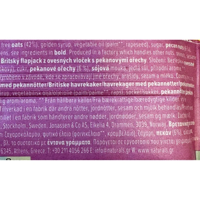 Mellanmålsbar Pecannöt 20-pack