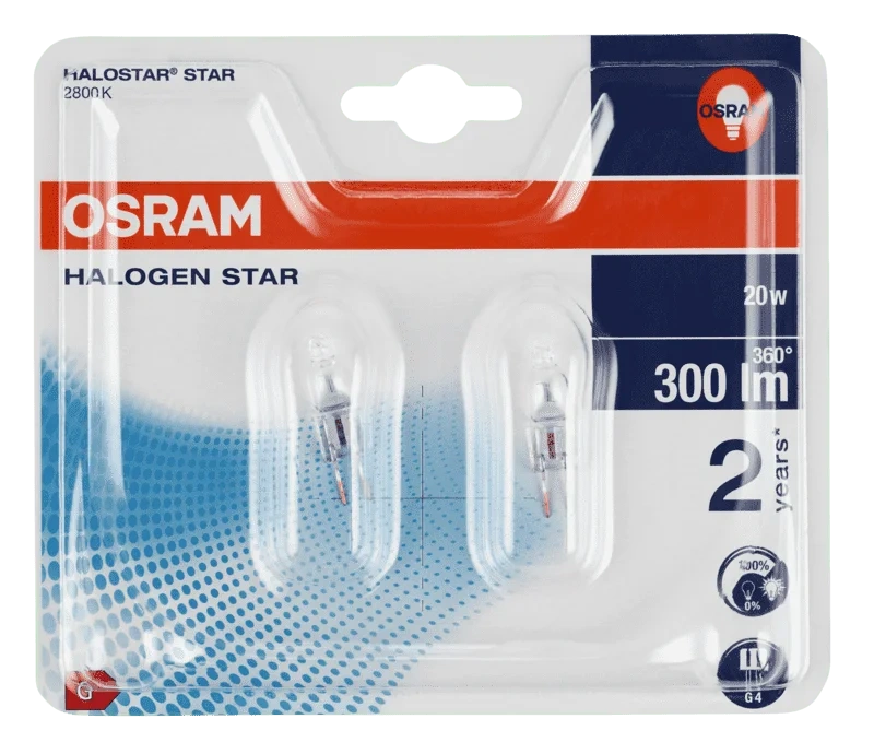 Halogen Halostar 20w 12v G4