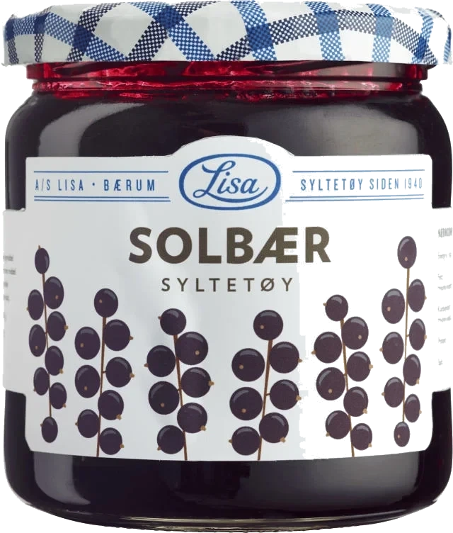 Solbærsyltetøy 420 Gr Glass Lisa