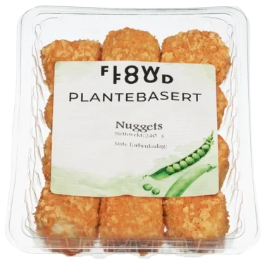 Plantebasert Nuggets 240g i Eske