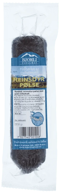 Reinsdyr Spekepølse 200 g