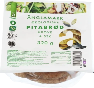 Änglamark Økologiske Pitabrød Grov