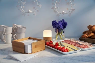 Led Holder Bamboo Bright