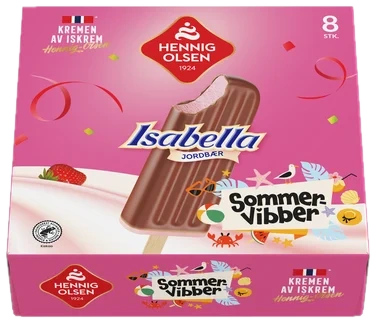 Isabella Jordbær 8stk Hennig-Olsen