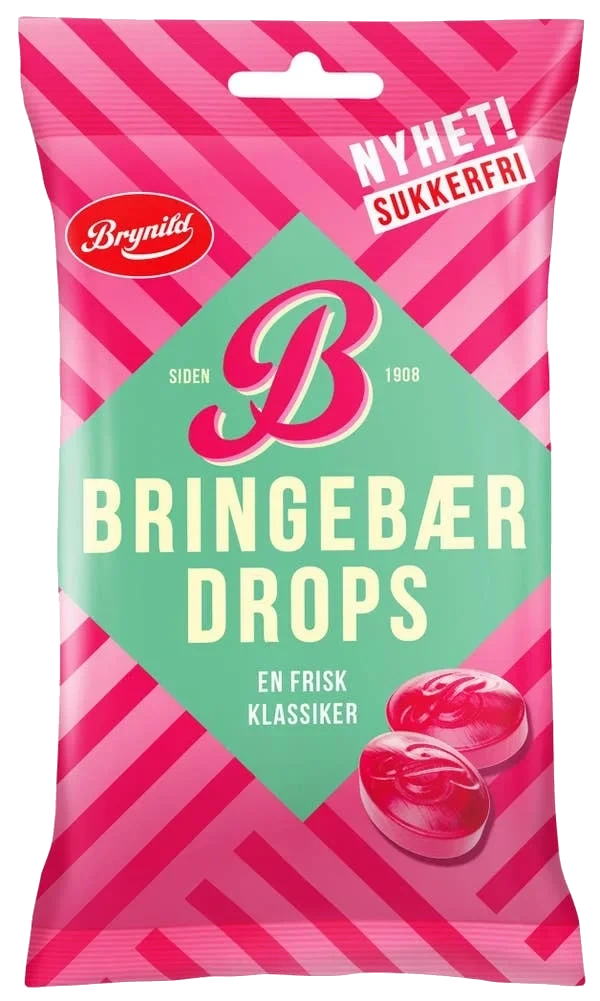 Brynild Bringebærdrops sukkerfri
