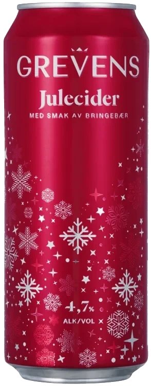 Grevens Julecider Bringebær 0.50l bx