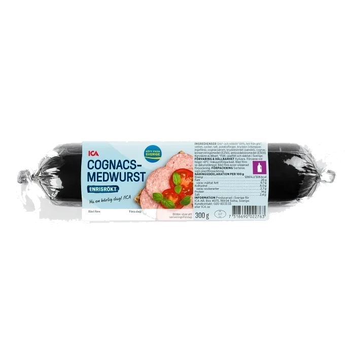 Cognacsmedwurst Enrisrökt 300g ICA