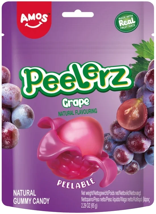 Peelerz Gummy Grape 65g Amos