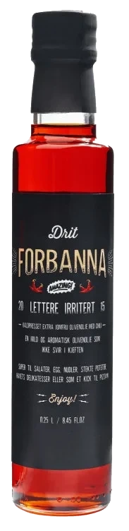 Lettere Irritert Chiliolje 250ml Drit Forbanna