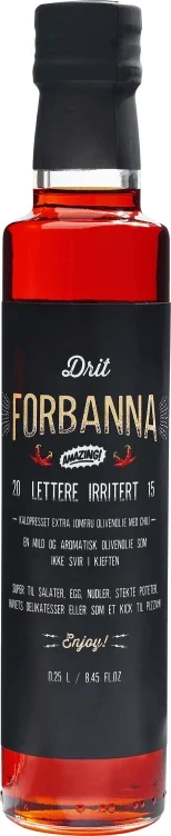 Lettere Irritert Chiliolje 250ml Drit Forbanna