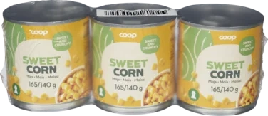 Supersweet whole corn kernels, 3pcs