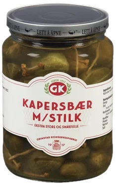 Kapersbær m/ Stilk 690g Gk