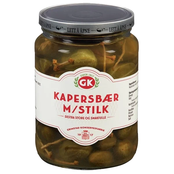 Kapersbær m/ Stilk 690g Gk