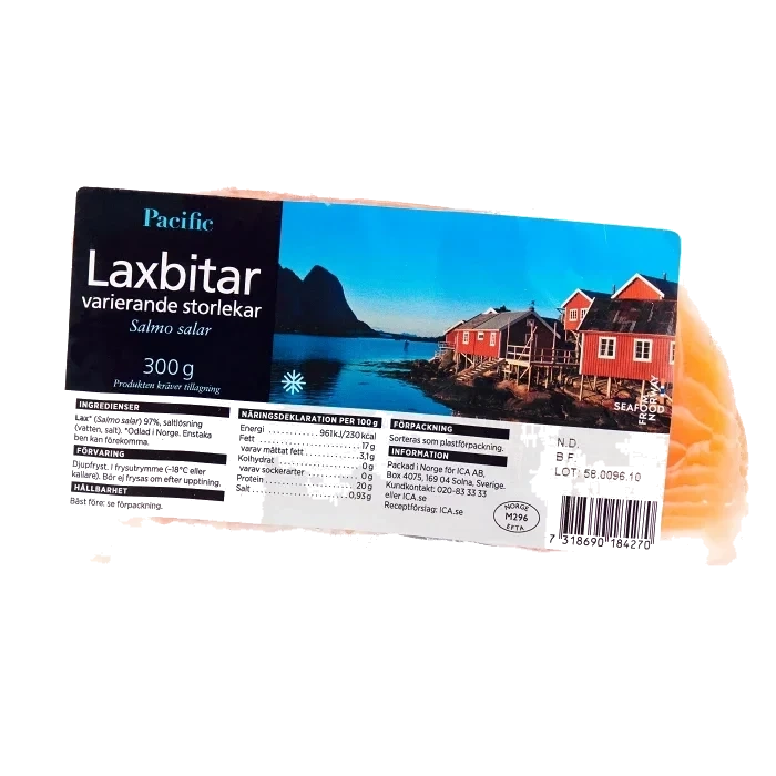 Laxbitar 300g Pacific
