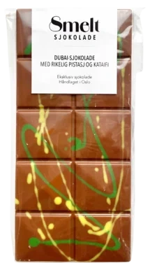 Smelt Dubai Stor Sjokoladeplate 200g