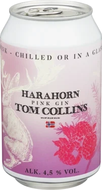 Harahorn Pink Gin Tom Collins Rtd 4.5% 0.33l bx