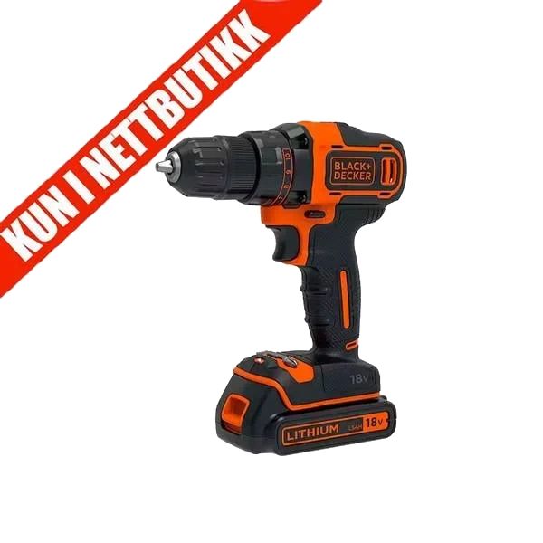Drill 18V BDCDD186KB - Med Batteri