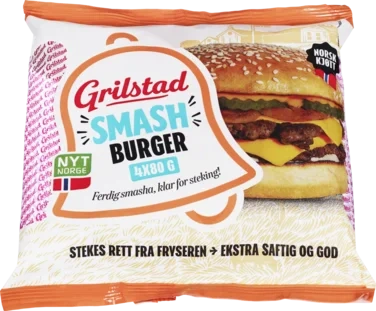 Smash Burger 4x80g Grilstad