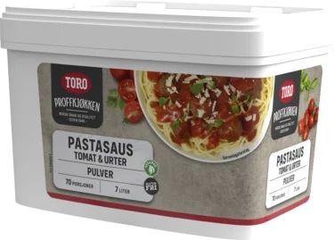 Pastasaus Tomat og Urter 930g Toro