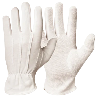 Bomullshansker Bomull med Microdots Str Xs/6