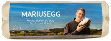 Mariusegg m/l 12stk Årsvoll Gård M/l 12stk X 20 X 16