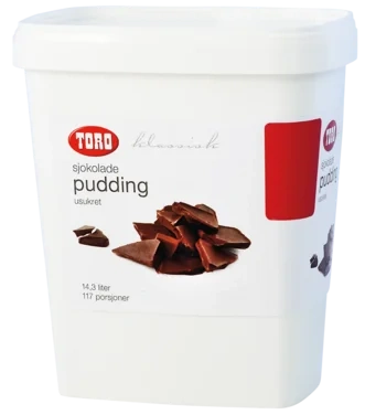 Sjokoladepudding Usukret Klass Toro