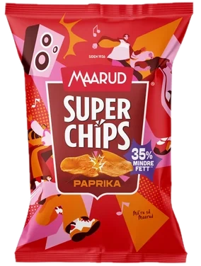 Superchips Paprika 130g Maarud