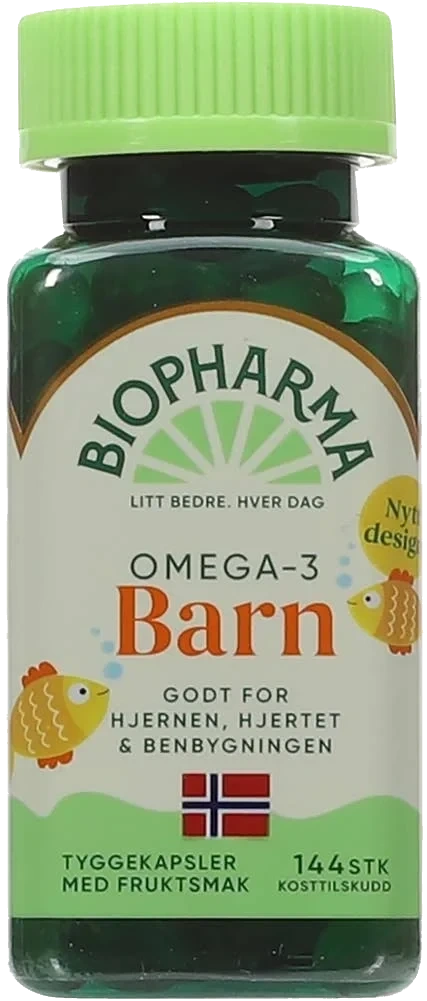 Biopharma Trippel Omega-3 Barn 144stk