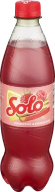 Solo Rabarbra&Bringebær 0,5l flaske