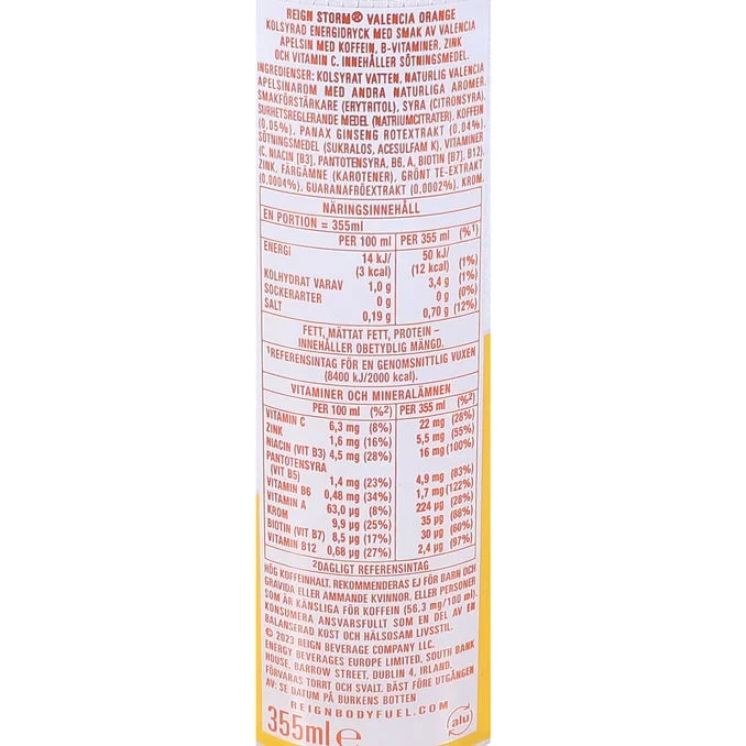 Energidryck Valencia Orange 12-pack
