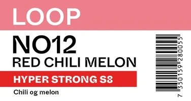 Loop No12 Red Chili Melon Hyper Strong S8 All White 24 Portions 15g