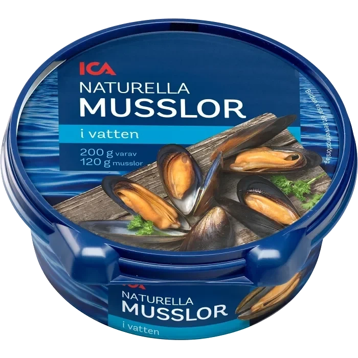 Musslor i vatten 200g ICA