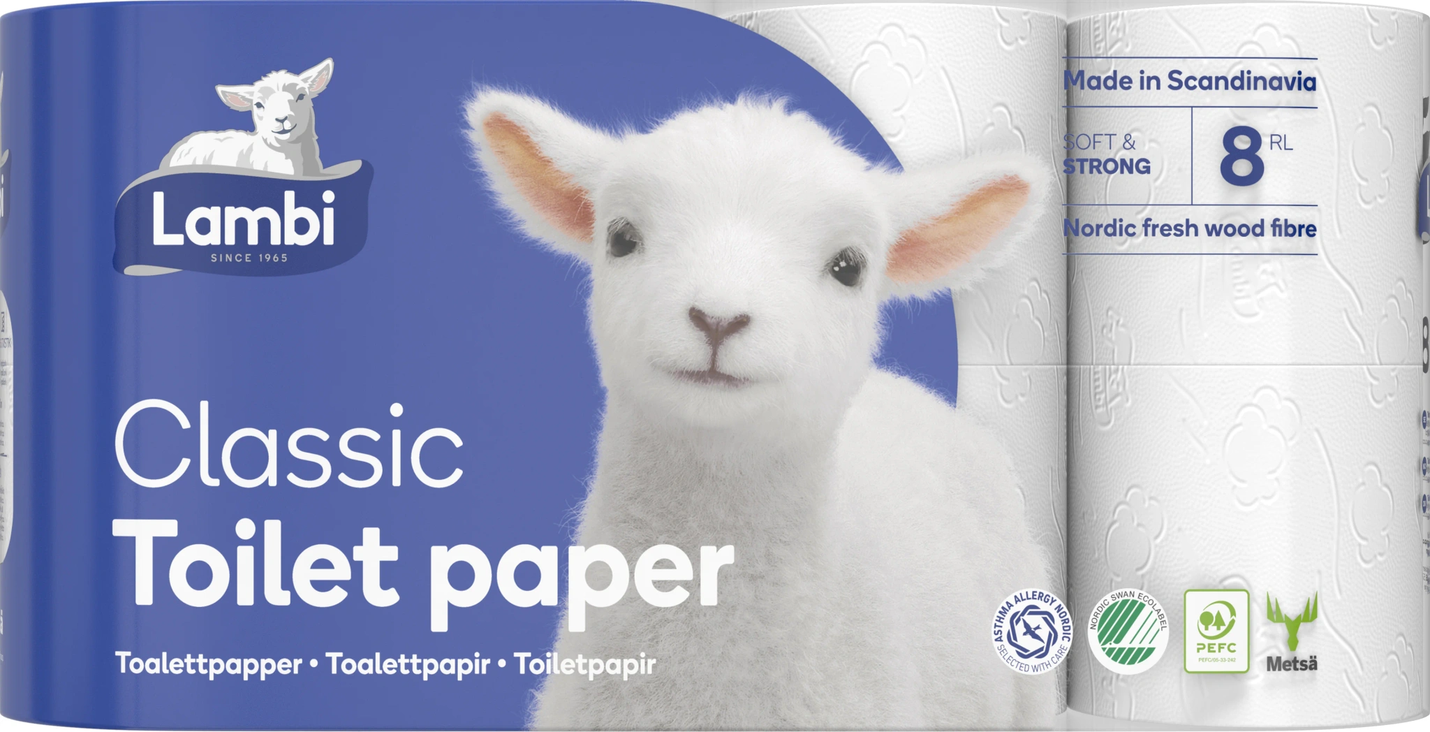 Toalettpapper Classic 8-pack