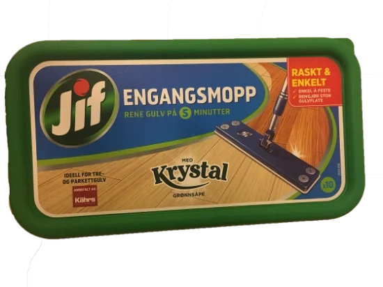 Jif Engangsmopp m/krystal grønnsåpe