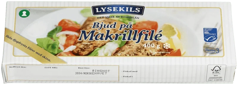 Lysekils Makrellfilet 400g