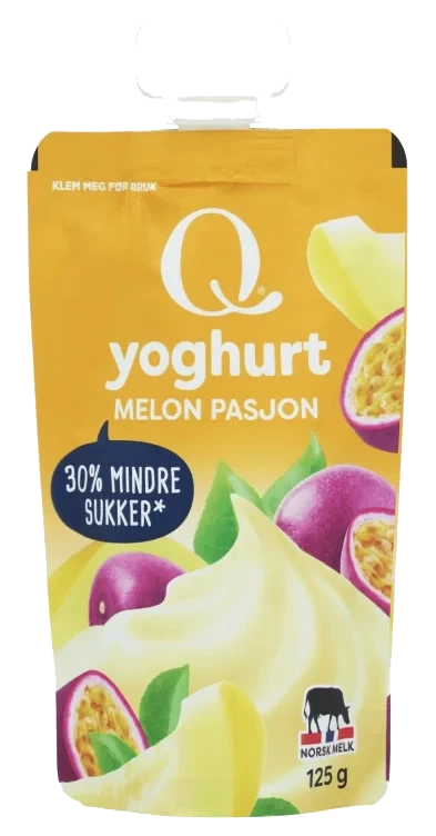 Yoghurt Melon/Pasjon 125g Q