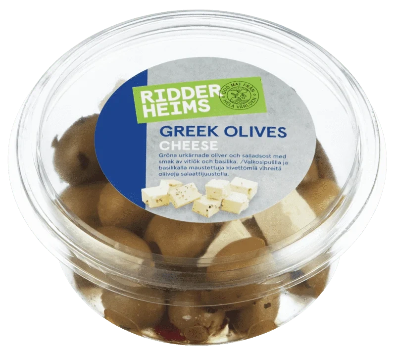 Ridderheims Greek Olives & Cheese 150g