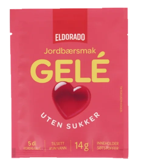 Jordbærgele u/Sukker 14g