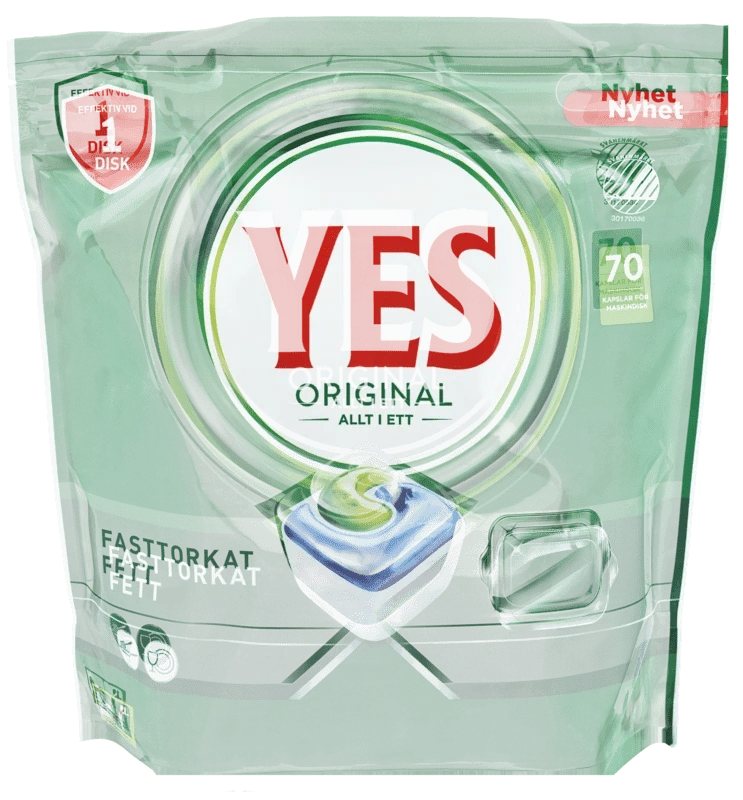 Yes Maskinoppvask Original 70 tabletter