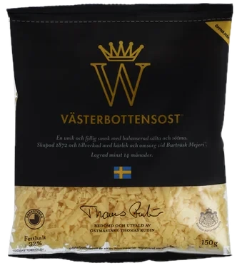 Västerbottensost Revet 150g