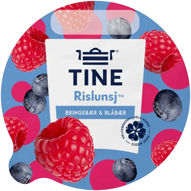 Tine Rislunsj Bringebær Og Blåbær 150 G