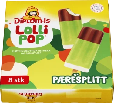 Lollipop Pæresplitt 8stk