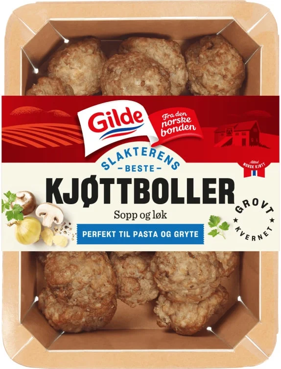 Kjøttboller Sopp og Løk 400g Enh