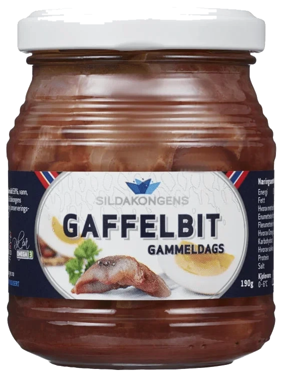 Gaffelbit Gammeldags 190g Glass Sildakongen