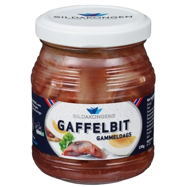 Gaffelbit Gammeldags 190g Glass Sildakongen
