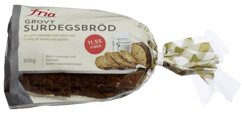 Surdeigsbrød Skåret Glutenfritt 500g Fria